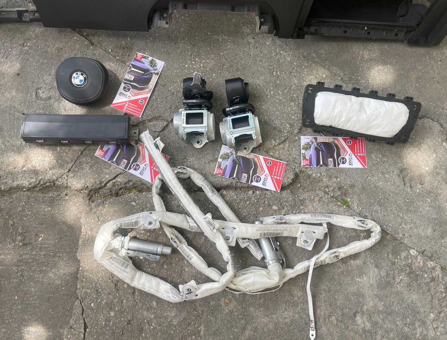 BMW G30 seria 5 - plansa bord HUD - kit airbag - centuri de siguranta