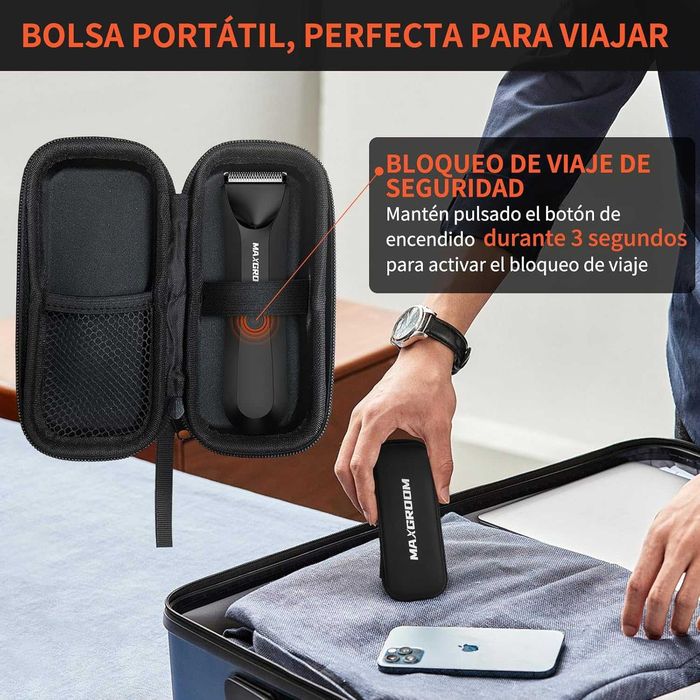 MAXGROOM Мъжки епилатор за тяло с LED светлина