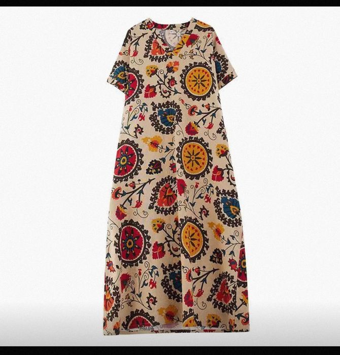 Платье женское из льна