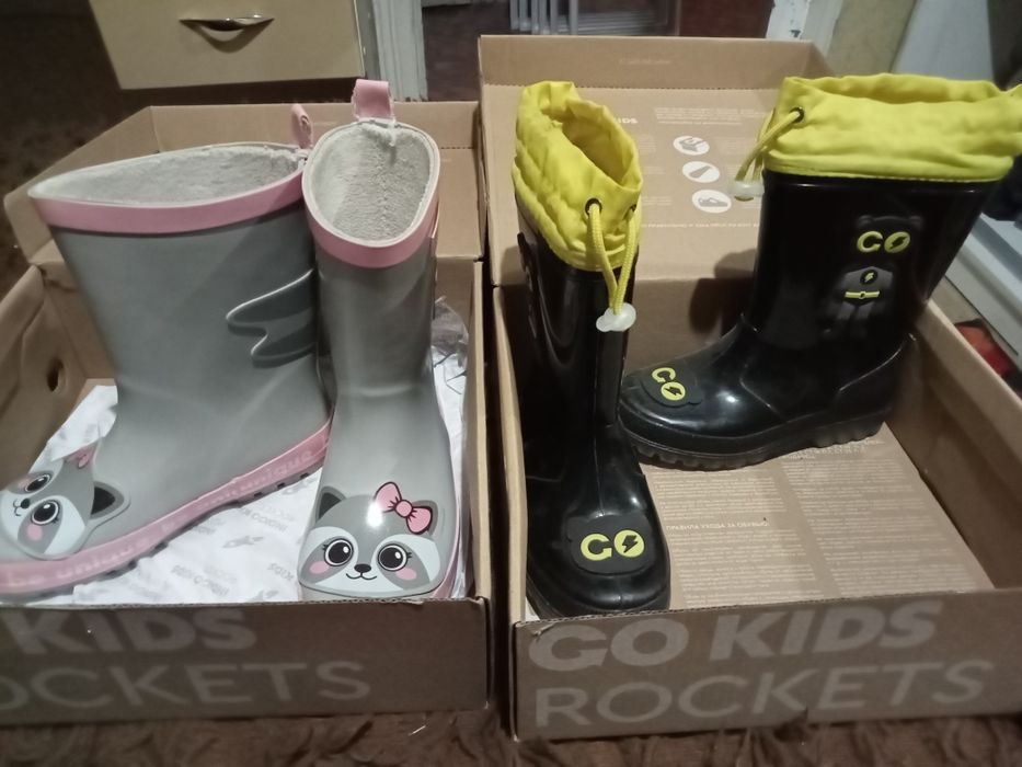 Детские резиновые сапоги