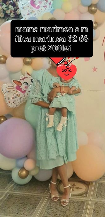 Set mama fiica Purtate o singura data