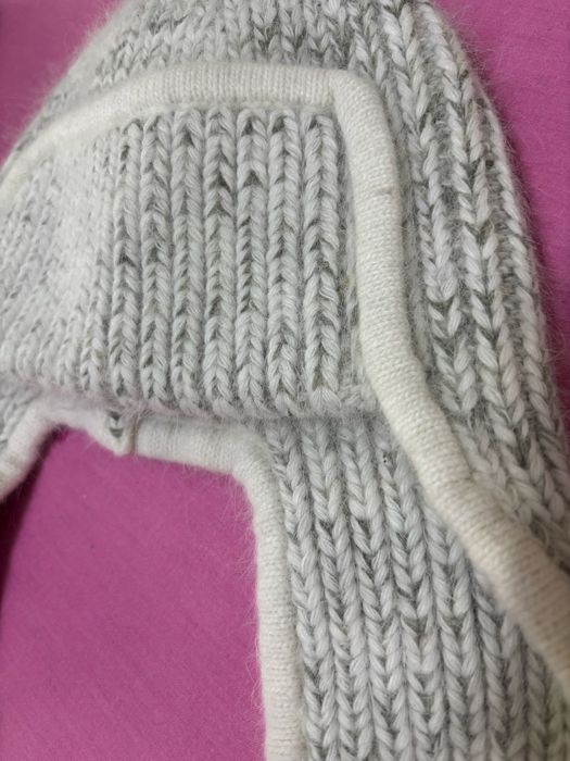 Шапка ушанка ангора /капи ред