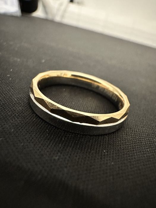 Inel Aur Si Platina Roz 18k 8 grame ! Marime 61