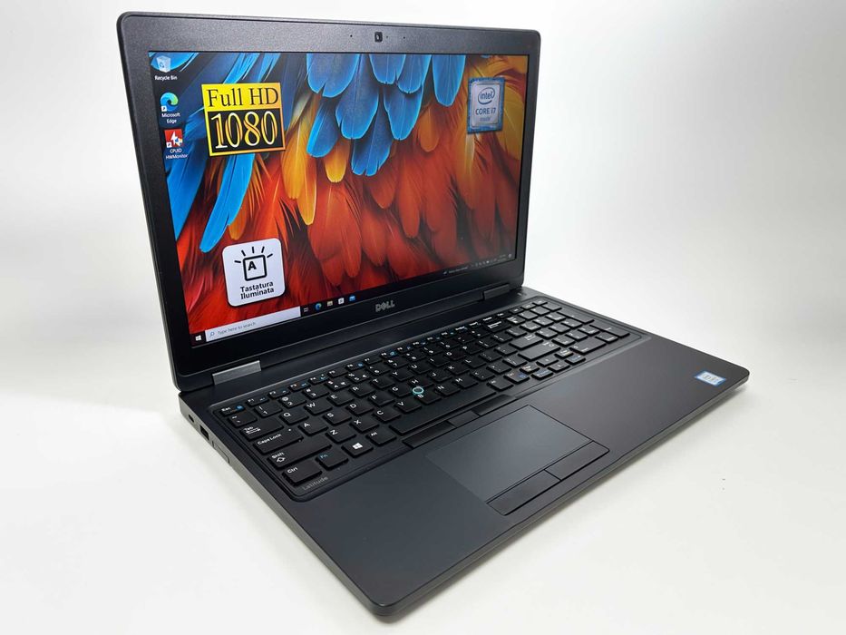 Laptop Dell Latitude 5580 Intel i7 7600U 8 gb ram 256 gb ssd Ecran 15.6 inch Full HD Gama business ultrabook Windows 10/11 Factura si Garantie 1 an