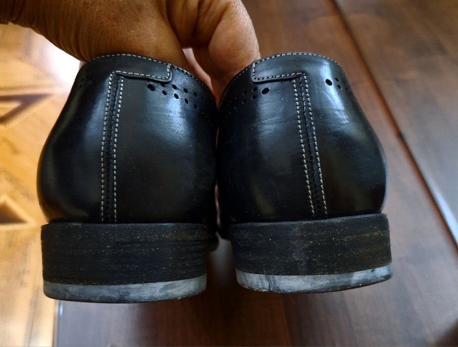 Мужские кожаные туфли на осень и зиму размер 45 оригинал Италия