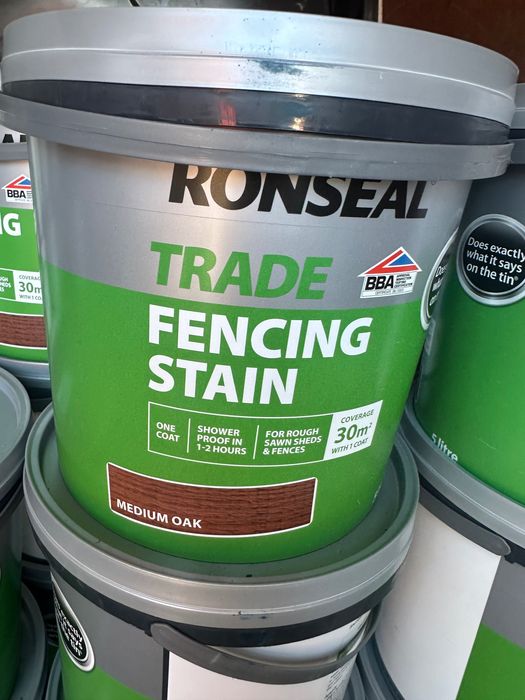 RONSEAL качествена боя за дървени огради или дърво 5л. Fencing stain