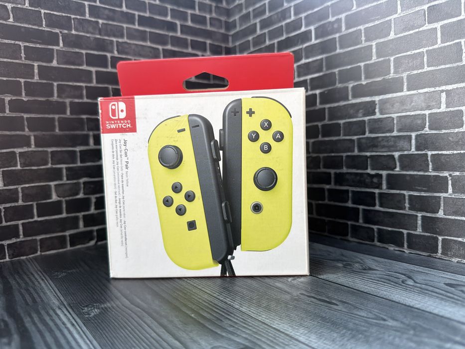 Желтые джой коны  nintendo switch joy con, новые