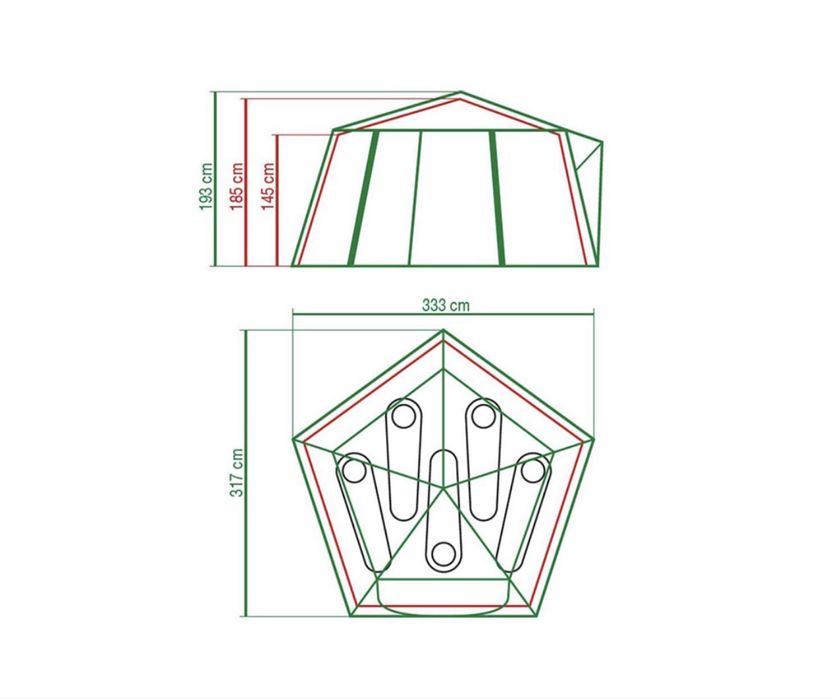 Палатка Coleman Polygon 5