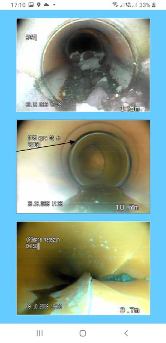 Inspectie video canalizare,desfundare cu presiune sau rac electric