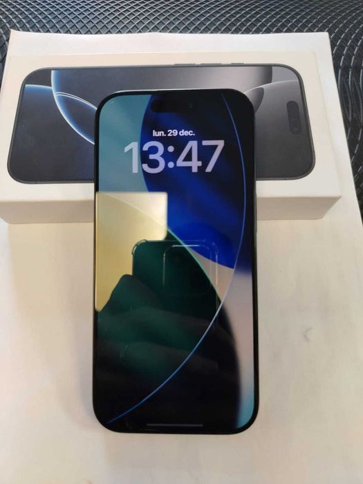 iPhone 16 Pro 1TB – Black – 92% Baterie – Garanție 1 an – 4.700 lei