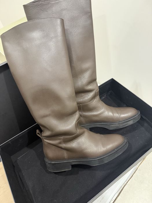 Сапоги Zara кожа