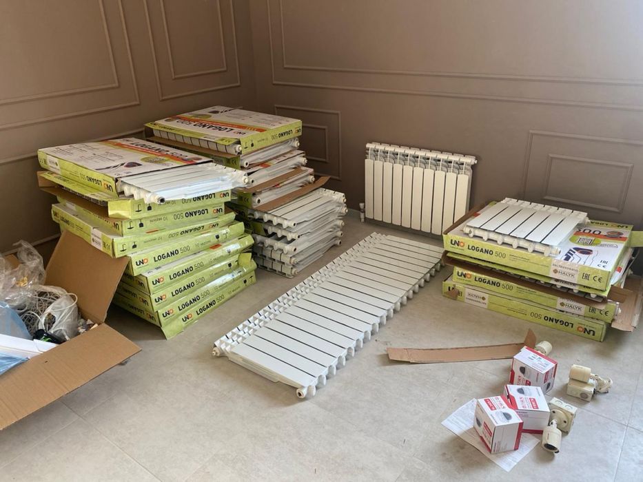 Б/У алюминиевые батареи, отопительные батареи, радиаторы