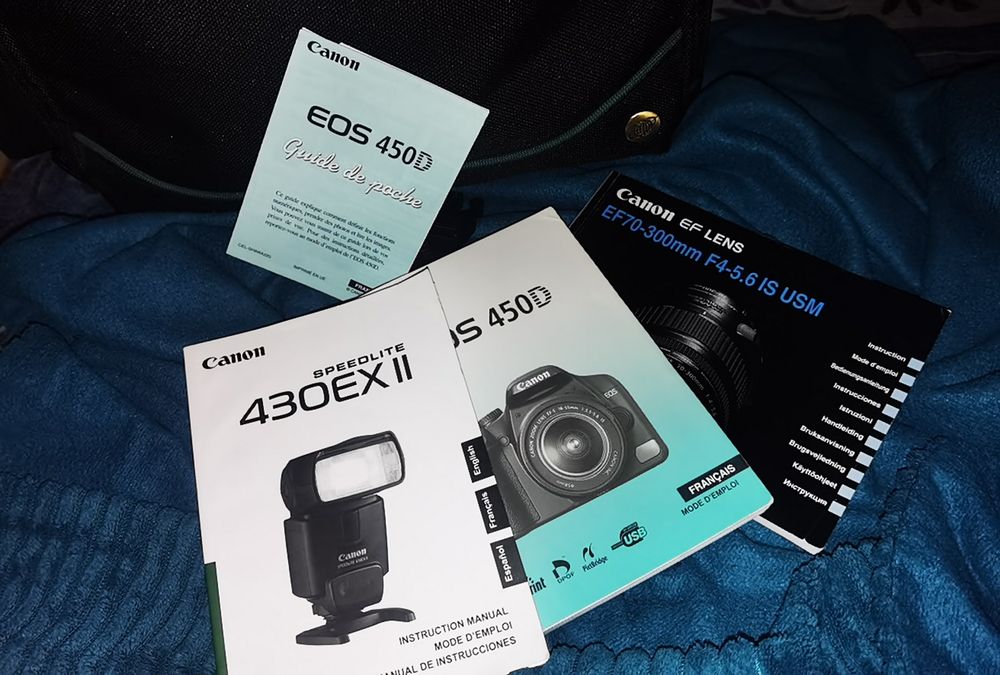 Canon eos 450D + 70-300 + flash