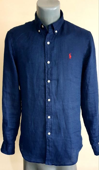 POLO Ralph Lauren Len/ Лен Slim Fit Mens Size S НОВО! ОРИГИНАЛ! Мъжка Ленена Риза.