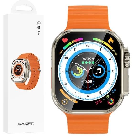 SmartWatch Hoco Y23 Ultra   Multilanguage, Auriu Titanium