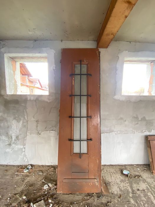 Usa lemn exterioara/ compusa din 2 bucati