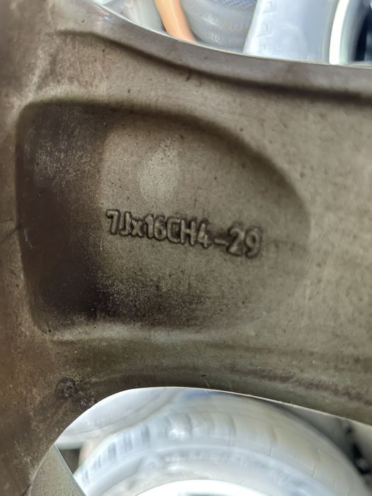 Set jante aliaj 4x108 R16 originale Citroen/Peugeot