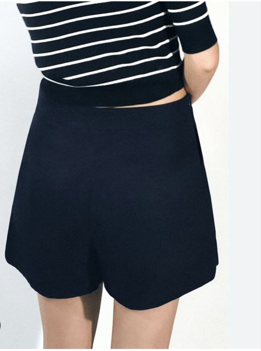 Fusta pantalon, bleumarin, noua. Zara, S
