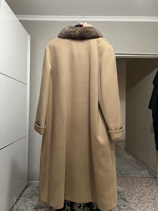 Пальто, воротник норковый