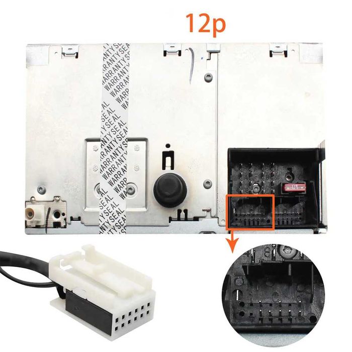 Дигитален чейнджър за VW SEAT SKODA AUDI USB флашка AUX 12 пина