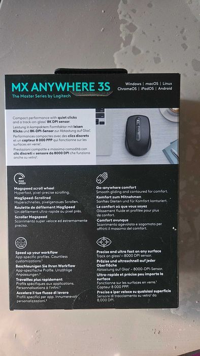 Mouse Logitech anywhere 3s, nou