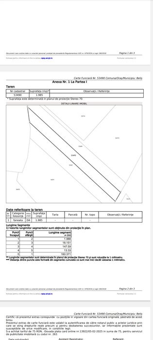 De vinzare teren în comuna Beliș, sat Giurcuța de Jos, județul Cluj