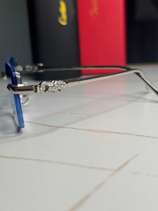 Ochelari Cartier Rimeless SIlver-Blue 15% reducere