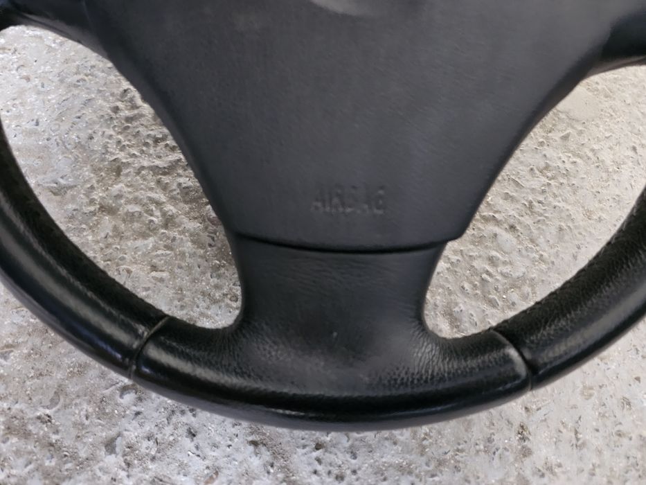 Volan BMW sport 3 spite, piele , comenzi , complet cu airbag