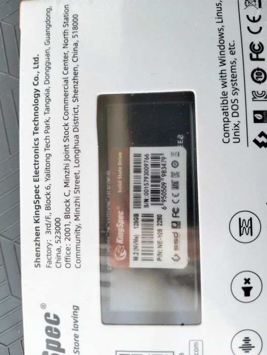 SSD 128GB M.2 NVME 2280