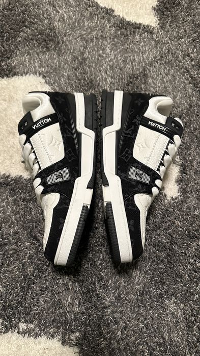 Adidasi Louis Vuitton Trainer Alb Negru Calitate Italia Premium 41 Noi