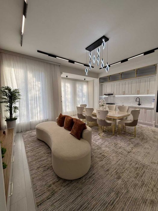 4-комнатная Sayram Tower с евро ремонтом`