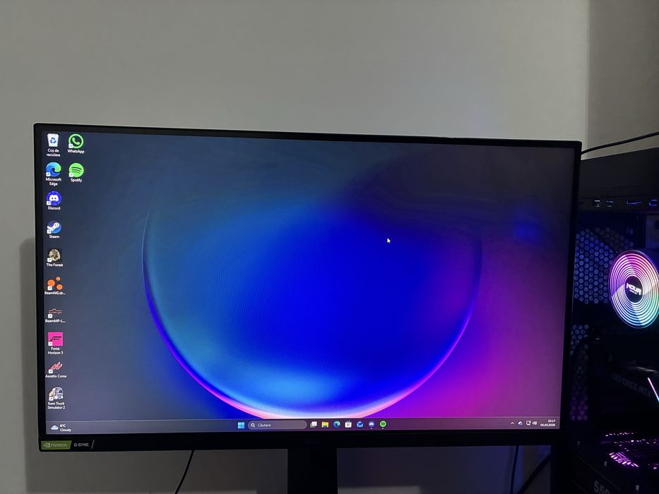 vand calculator de gaming+monitor