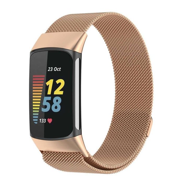 Метална магнитна верижка каишка FitBit Charge 5 6 Versa 3/4 Sense 2