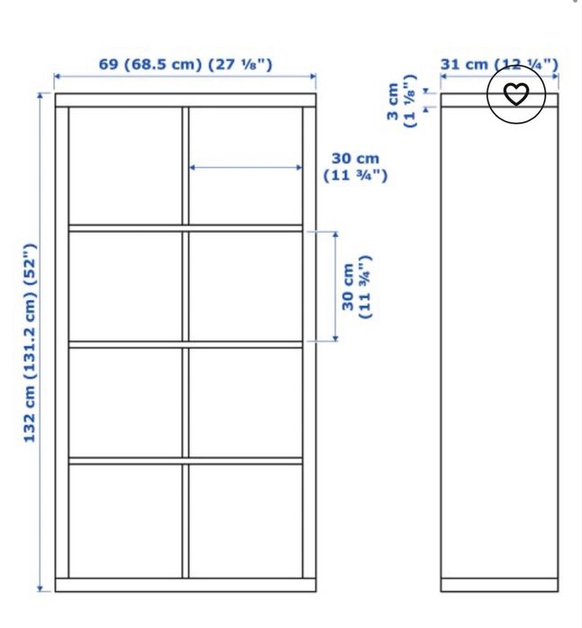 Бели етажерки Икеа