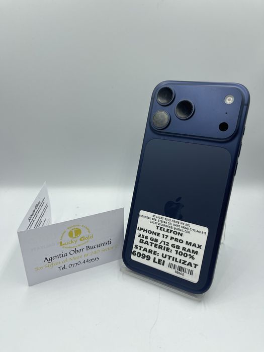 Iphone 17ProMax 256Gb / 100% Bat / FACTURA/GARANTIE #50662