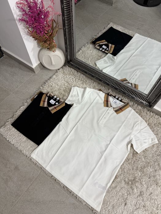 Tricou polo Burberry bumbac 100% colectie noua