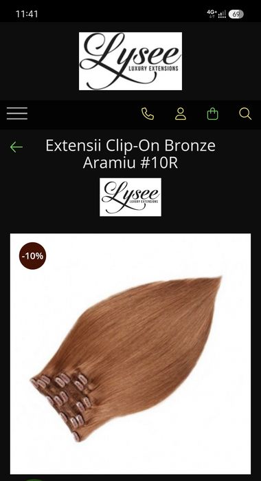 Extensii Remy Clip On - BRONZE AMARIU