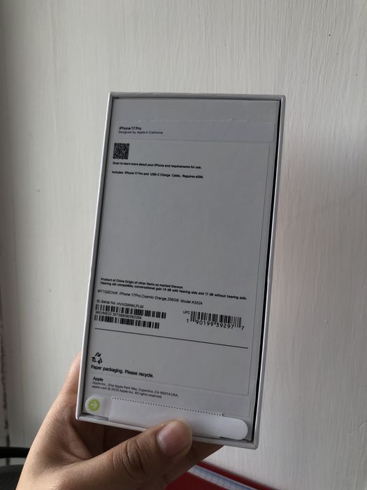 Iphone 17 pro, 256Gb