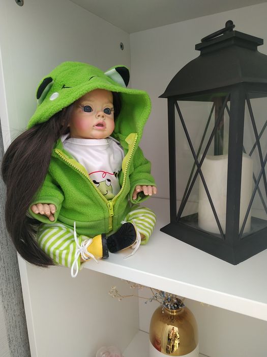 Подарок кукла.интерьерная.будуарная.реборн.снежка. праздник.новый год