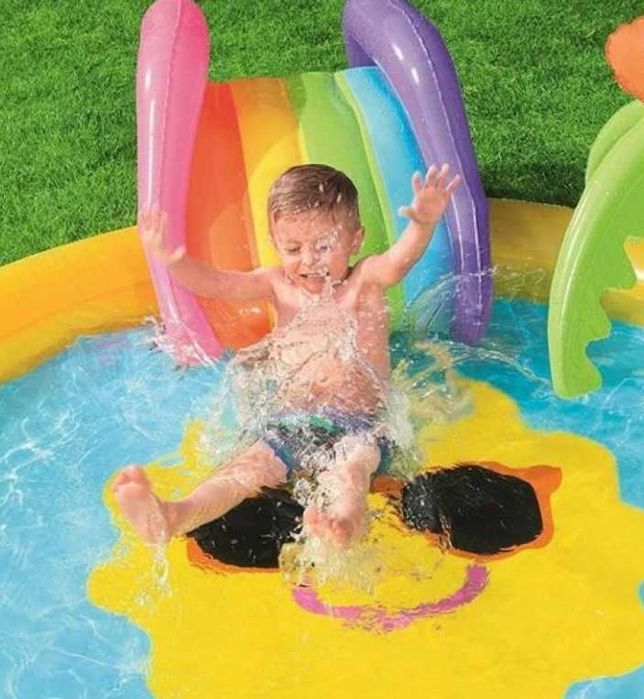 Бассейн надувной Bestway-237x201x104 см. Доставка бесплатно