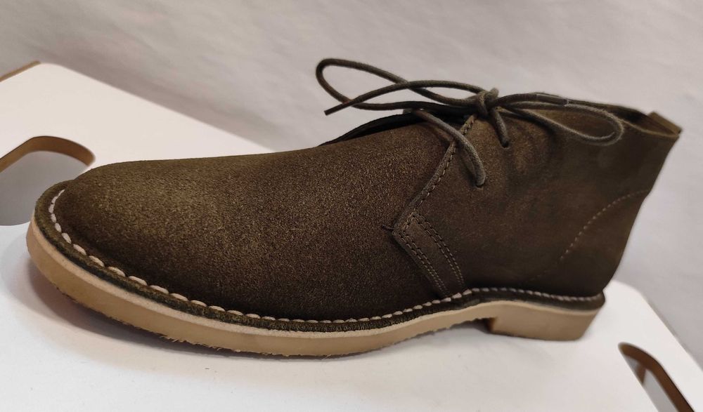 Ghete chukka 43 premium Pier One piele naturala moale verde