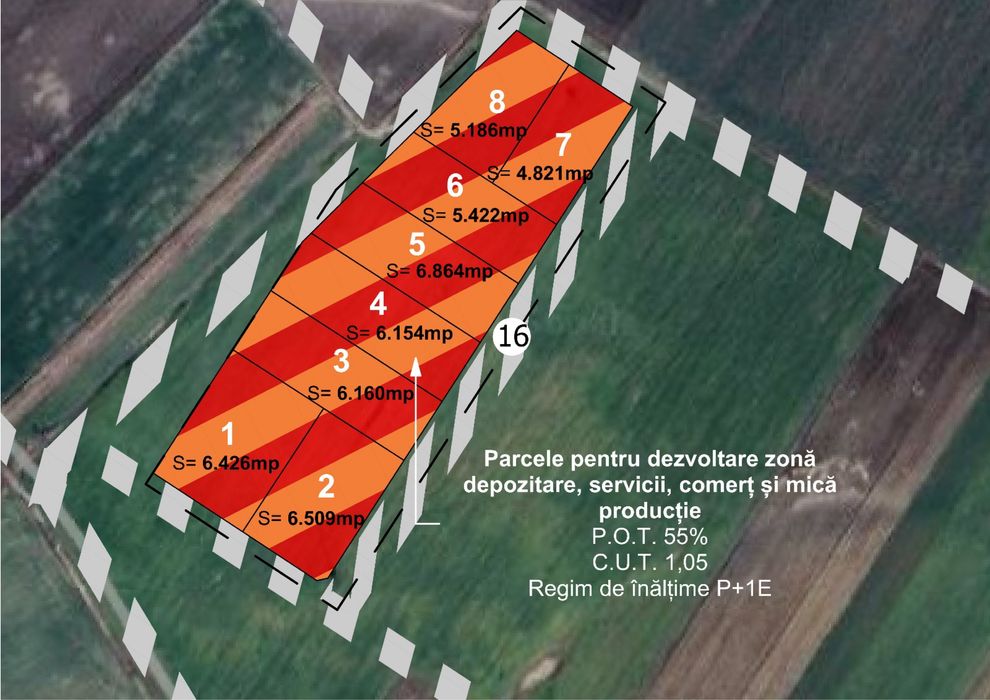 Parcele/PUZ intreg de vanzare - Sag - teren industrial