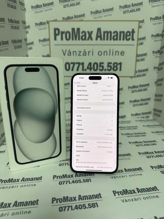 Iphone 15 Plus 128 GB 89% ProMax Amanet