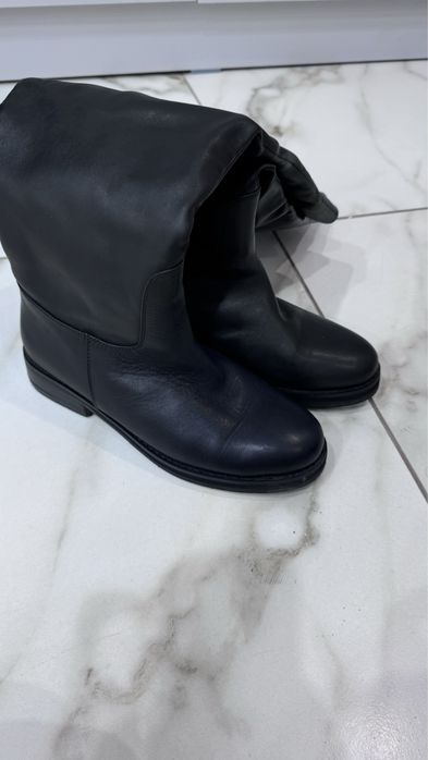 Продам сапоги  кожаные