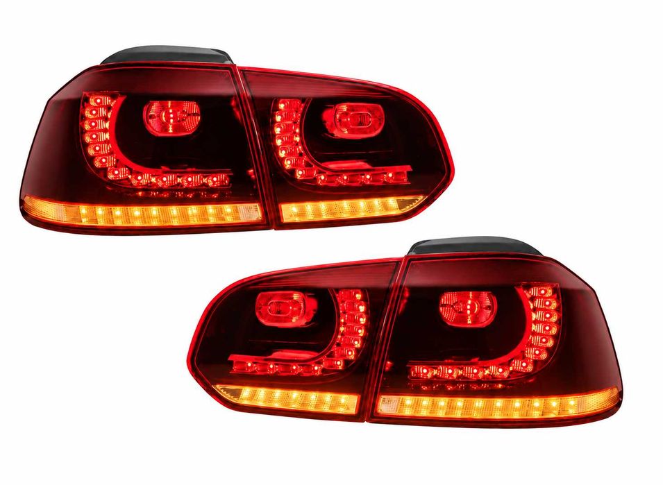 LED стопове GTI R20 за VW Golf 6 2008–2013 с динамични мигачи