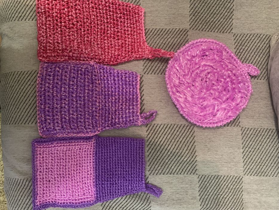 Мочалка варедка ручной работы