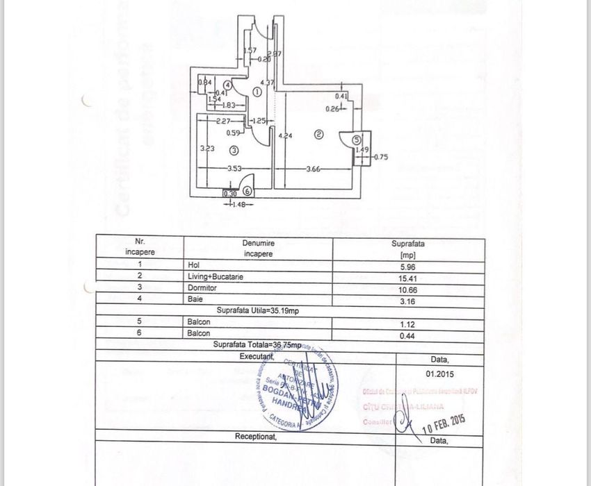 VANZARE apartament 2 camere tip studio + loc de parcare, in Cosmopolis