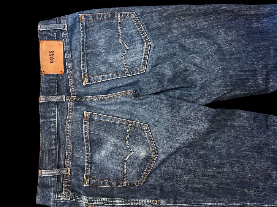 Мъжки дънки Hugo Boss W34 L32 Regular Fit Button Fly
