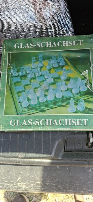 Set de șah din sticla