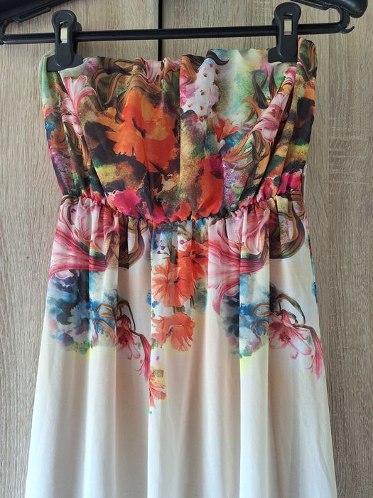 Дълга лятна рокля, размер S